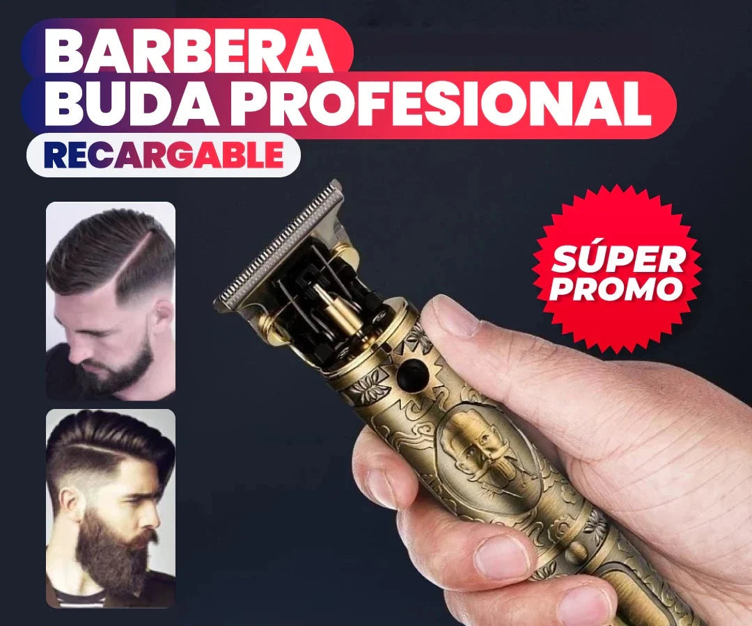 MÁQUINA BARBERA BUDA TRIMMER® PROFESIONAL RECARGABLE