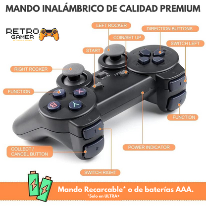 Consola de videojuegos RetroGamer® para TV o PC