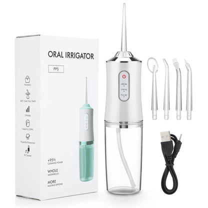 Jet-White™ - Irrigador oral antisarro recargable