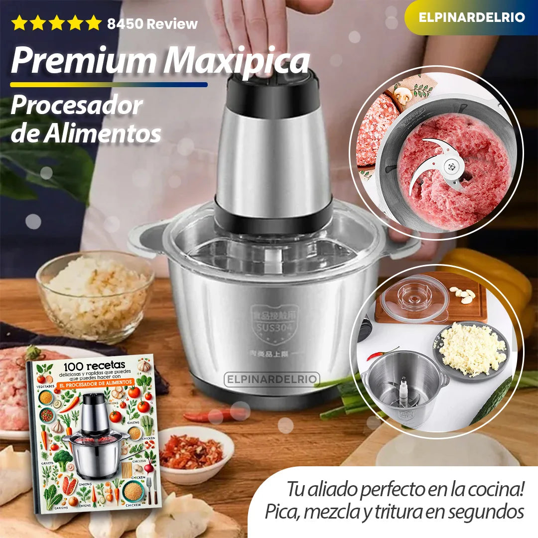 MaxiPica™ -Procesador de Alimentos Premium